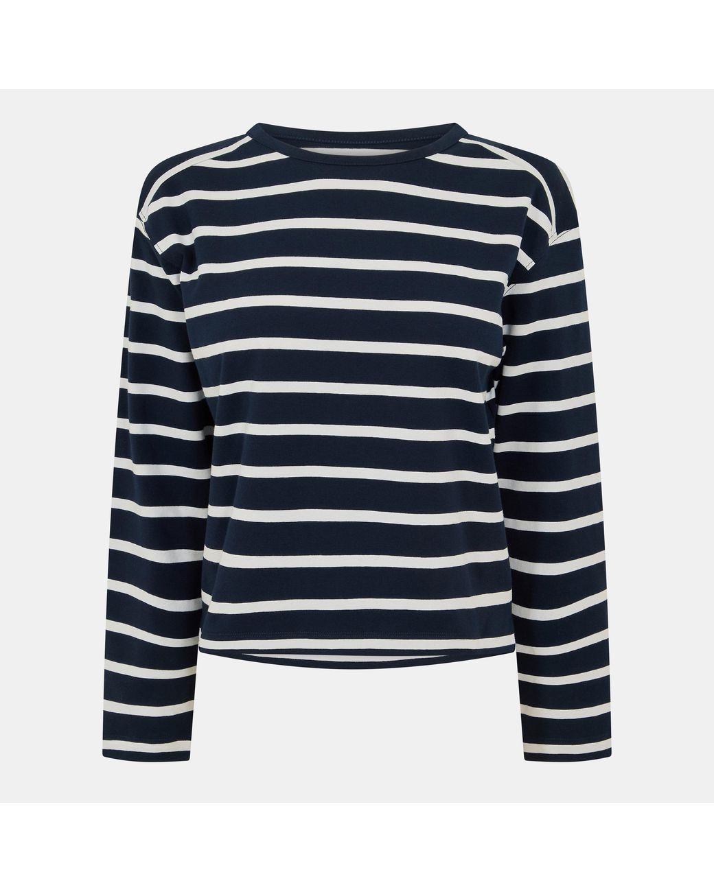 French Connection Blue Rallie Stripe Long-Sleeve T-Shirt