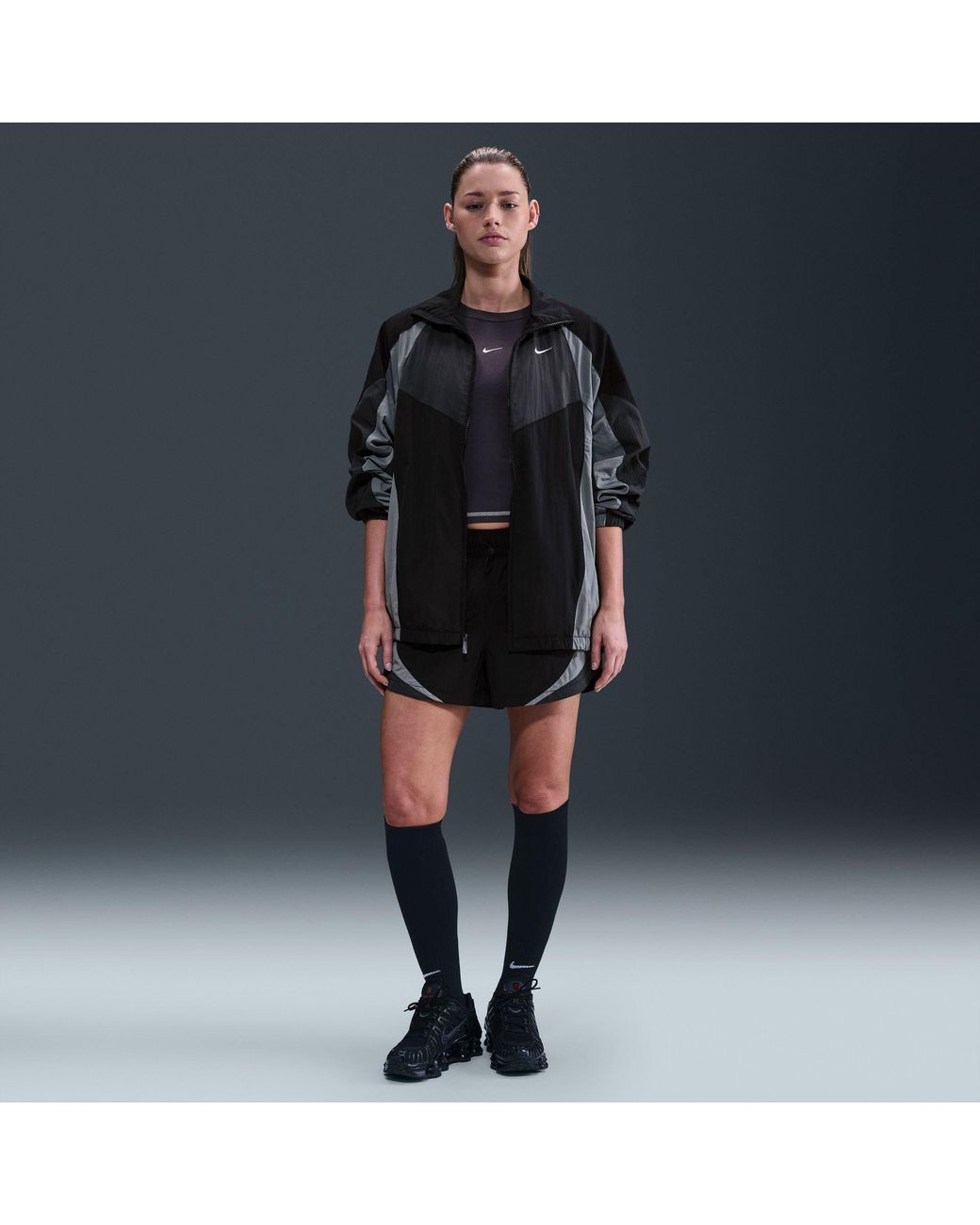 Nike Black Nsw Street Oversized Tracksuit Top