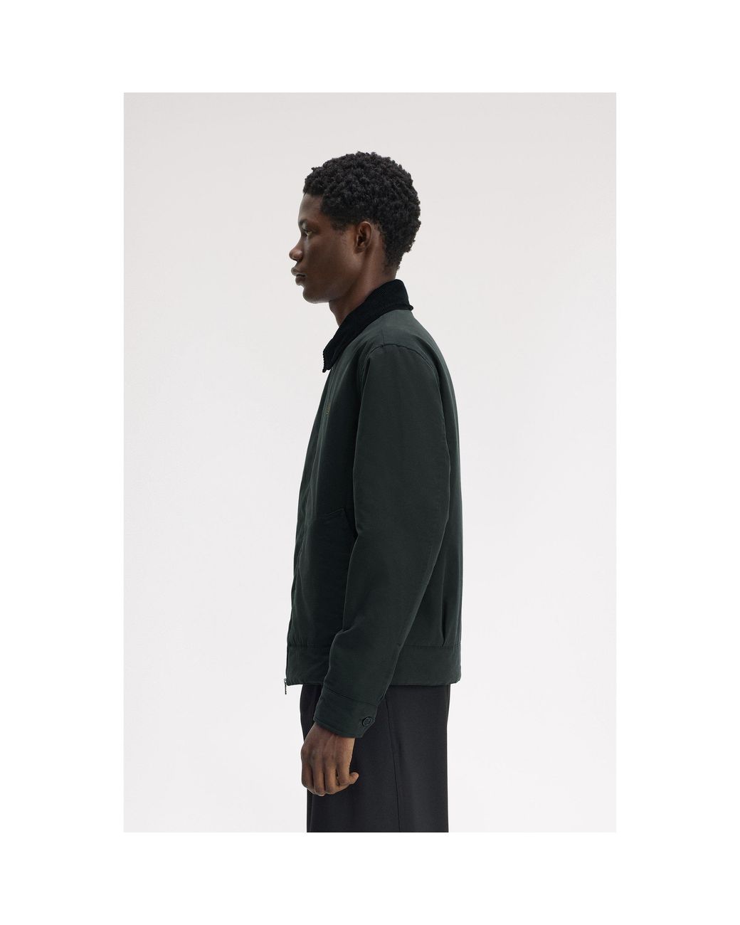 Fred Perry Black Caban Barn Jacket for men