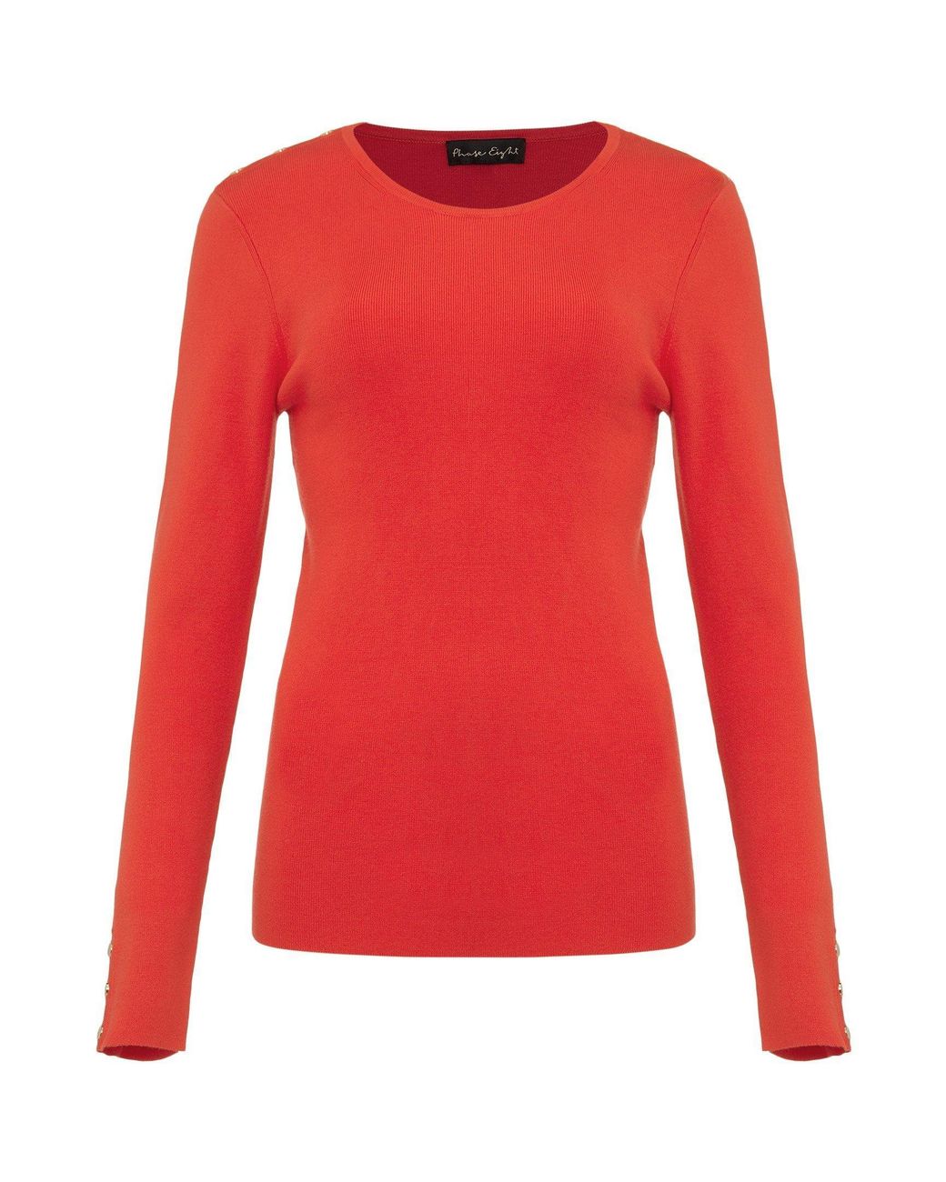 Phase Eight Red Poppia Shoulder Trim Knit