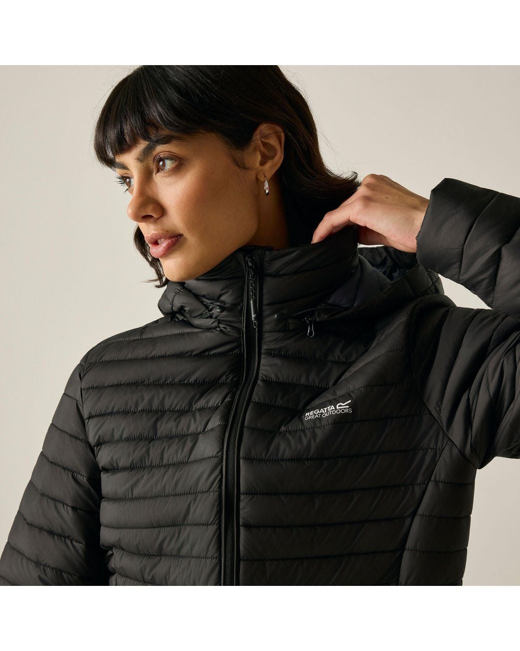 Regatta Black Selenar Longline Insulated Jacket