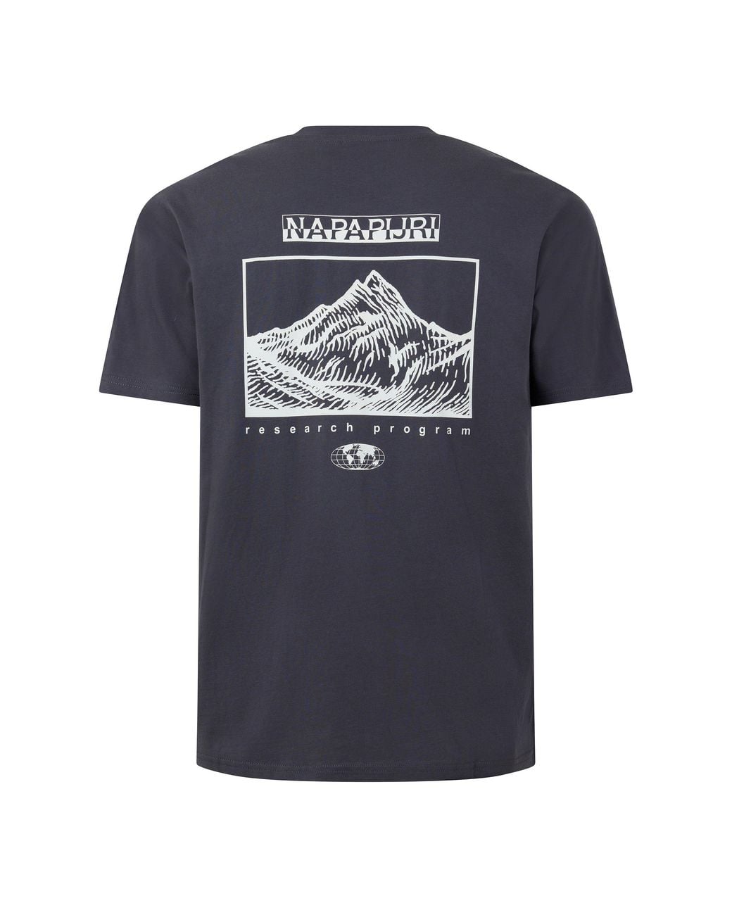 Napapijri Gray Graphic T-Shirt for men