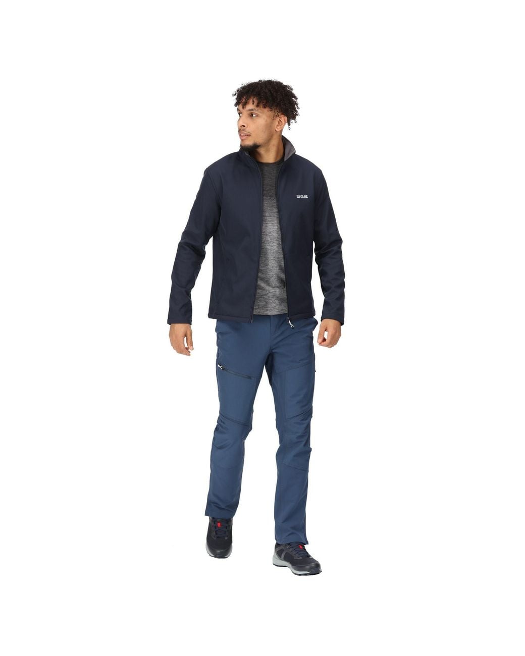 Regatta Blue Cera V Softshell Midlayer for men