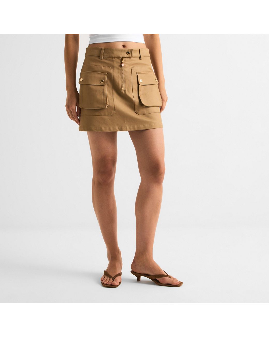 Casablanca Brown Pocket Barn Jacket