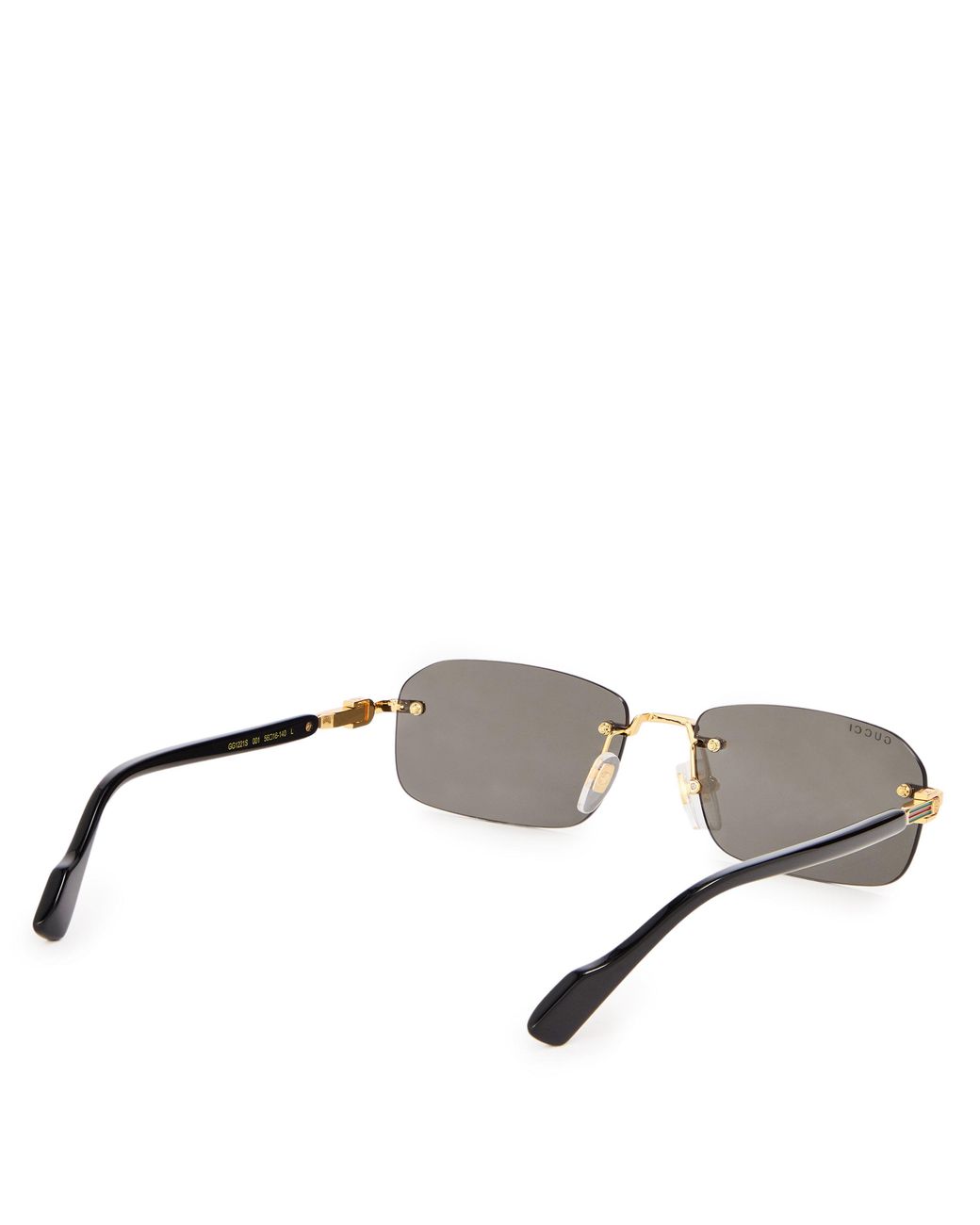Gucci Metallic Gg1221S Rimless Rectangular Sunglasses for men