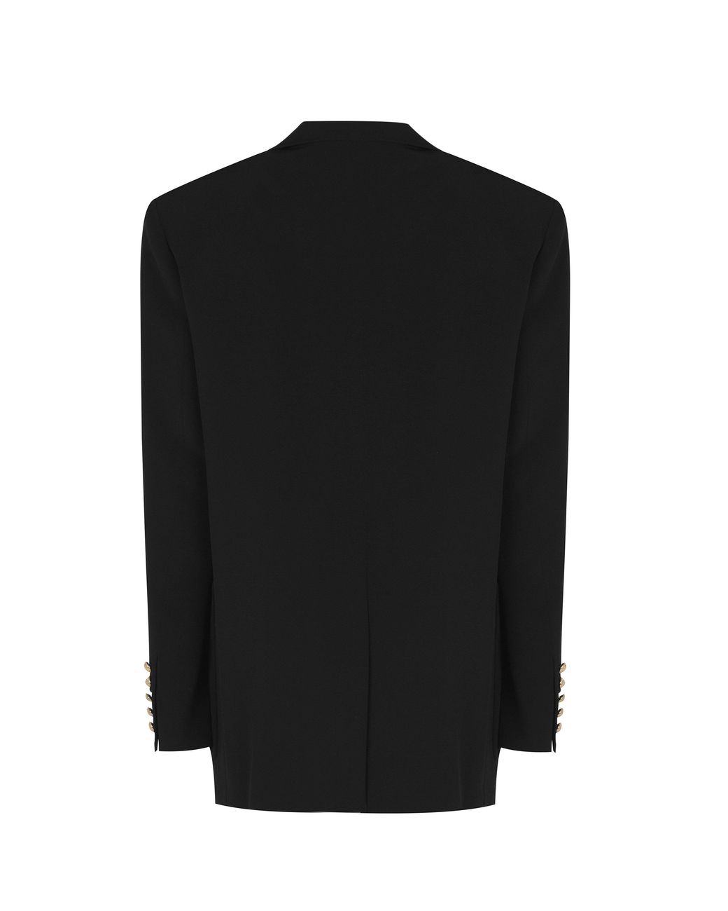 Balmain Black 6 Buttoned Boyfriend Double Breasted Viscose Long Sleeve Blazer