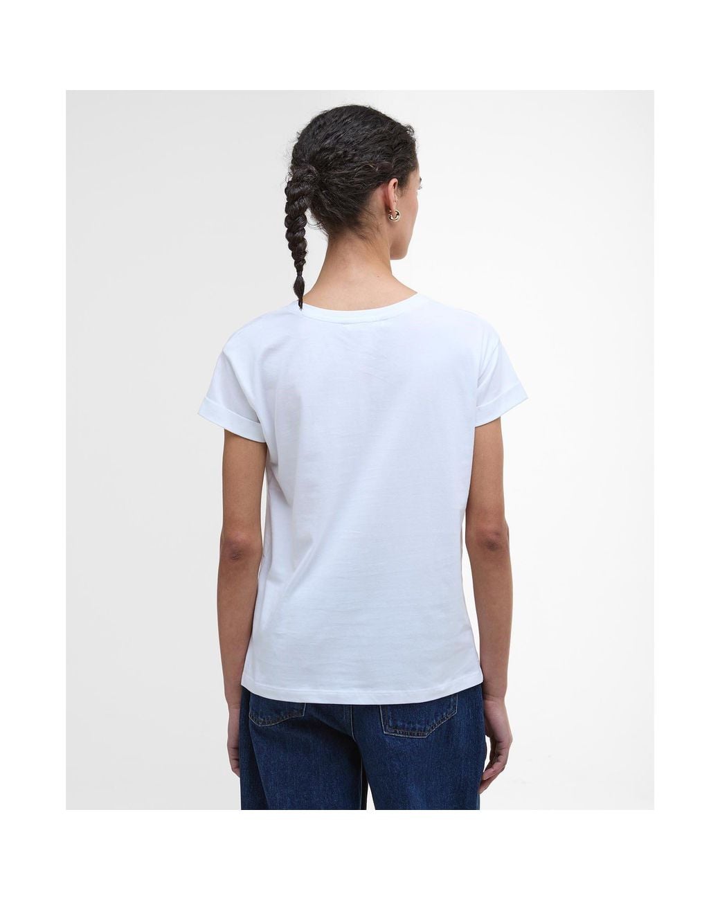 Barbour White Kingsford T-Shirt