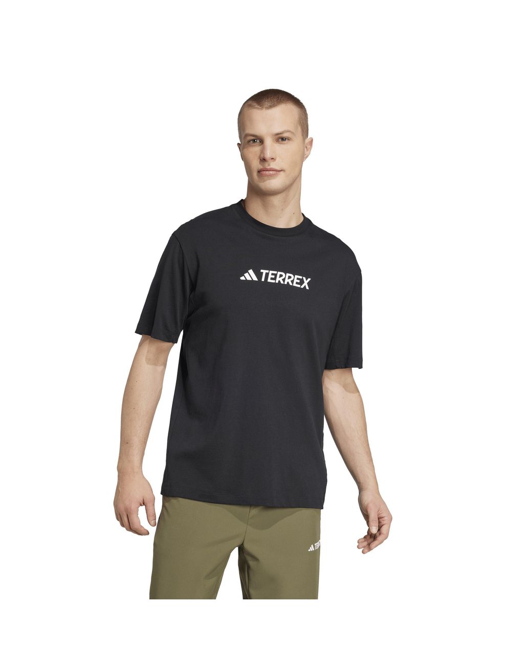 Adidas Black Terrex Classic Logo T-Shirt for men