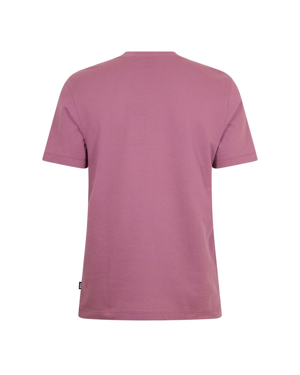 Boss Purple Tiburt Bubble Structure Cotton Short Sleeve T-Shirt for men