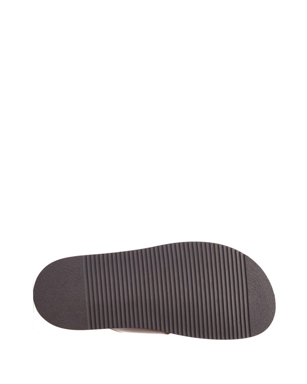 Base London Brown Maven Leather Slider for men