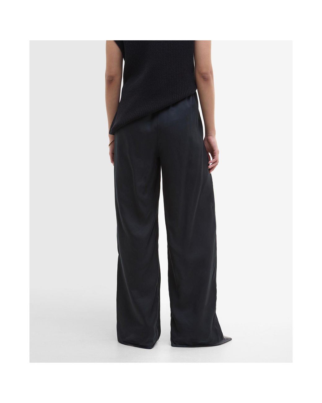 Barbour Black B.Intense Clara Wide Leg Trousers