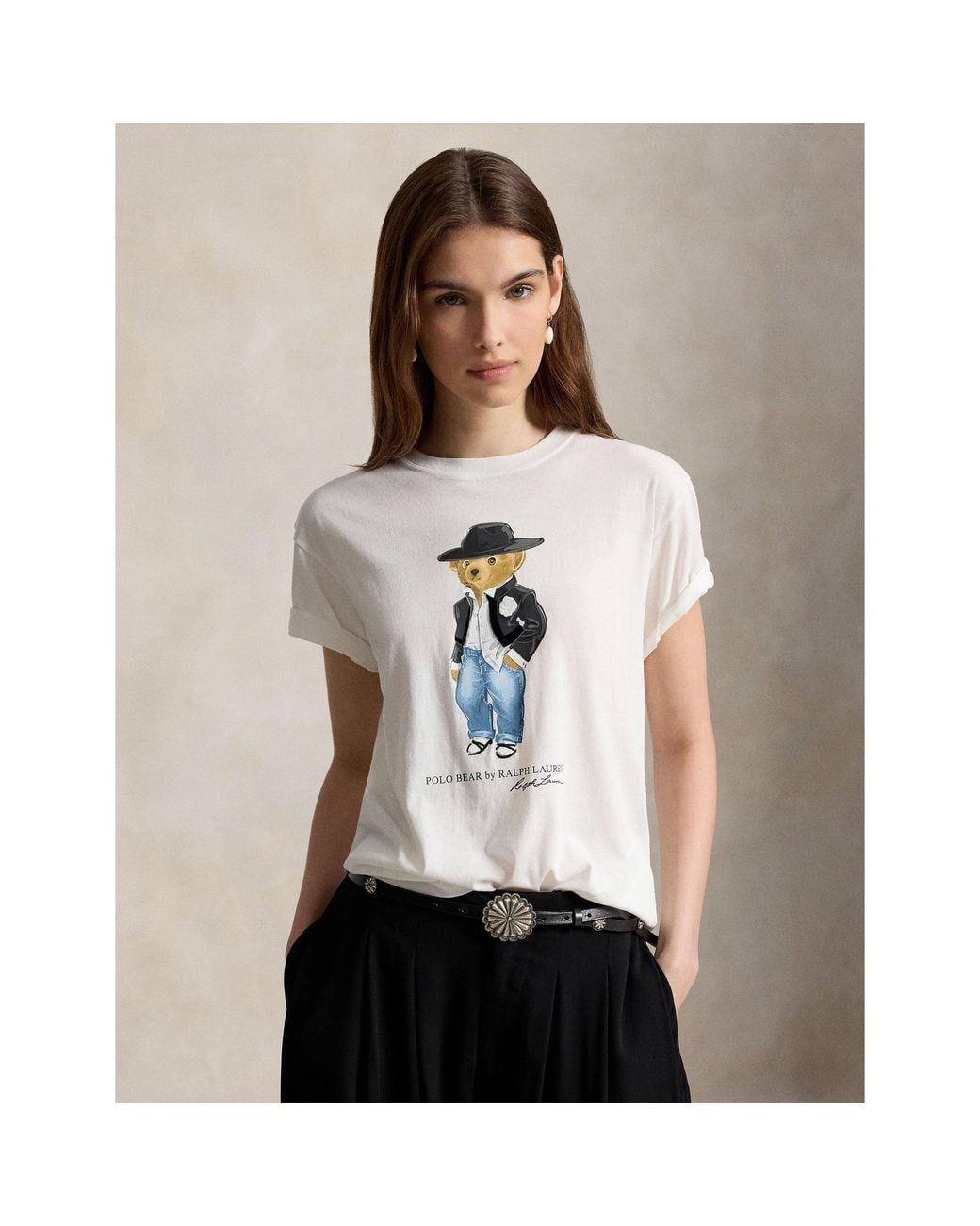 Polo Ralph Lauren White Graphic T-Shirt