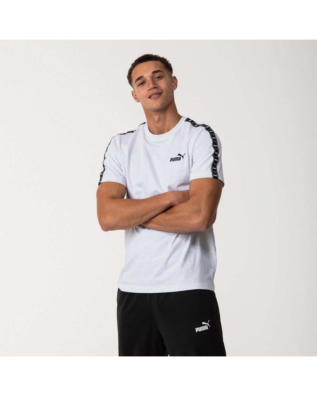 PUMA White Tape Regular Fit T-Shirt for men
