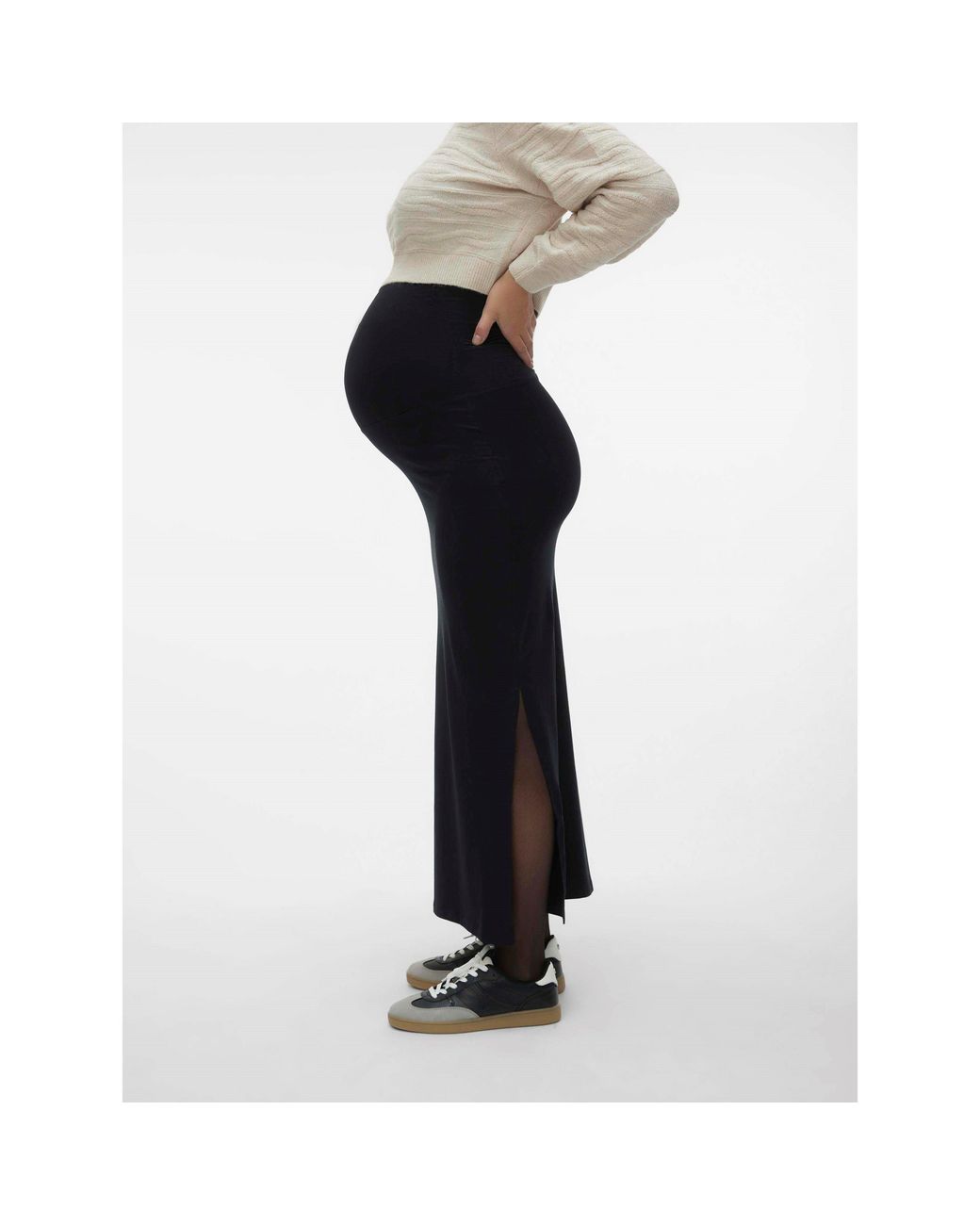 Mama.licious Black Maternity Maxi Skirt