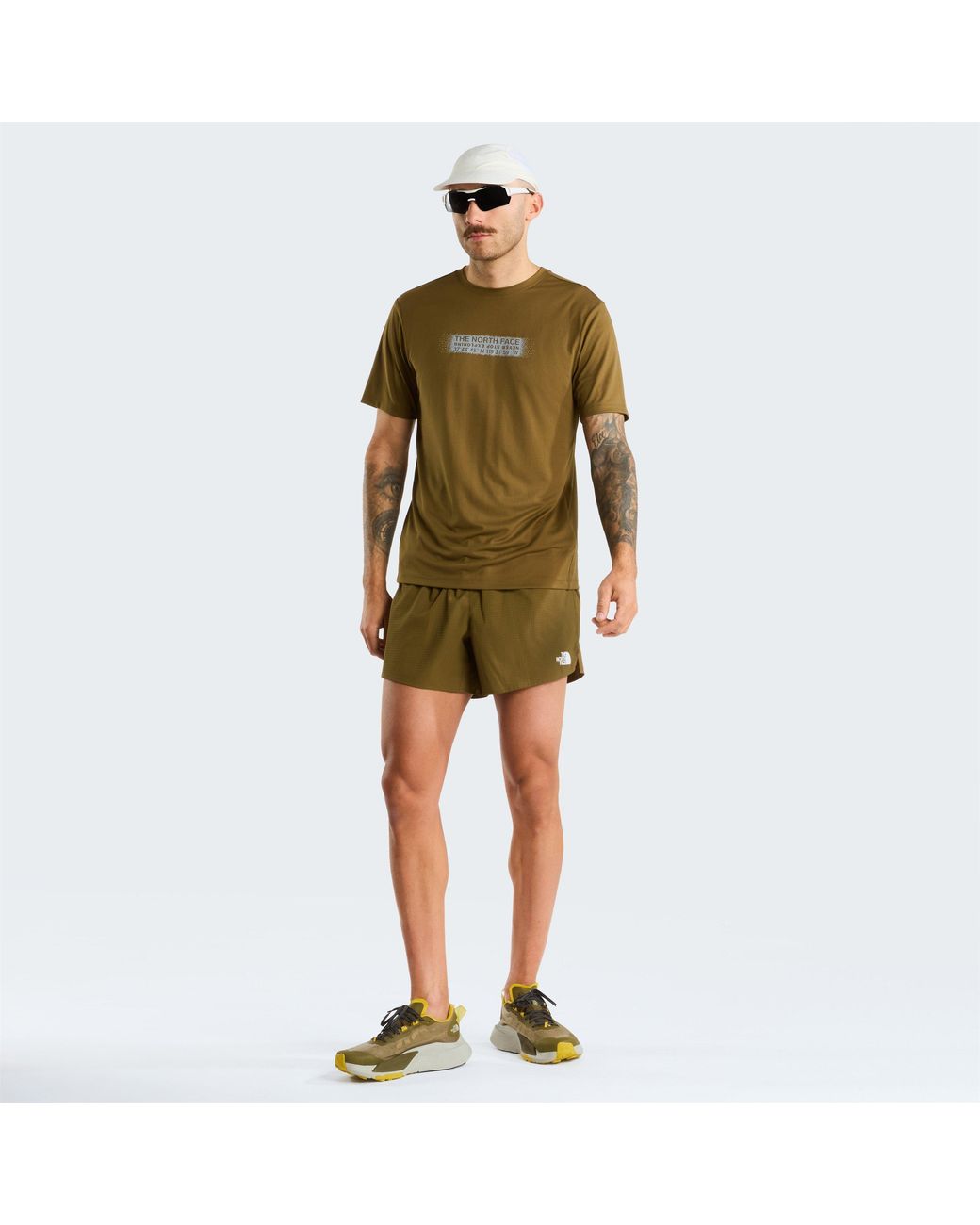 The North Face Green Cotton Short-Sleeve Graphic T-Shirt for men