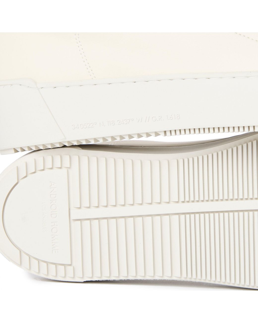 Android Homme White Zuma Low-Top Trainers for men