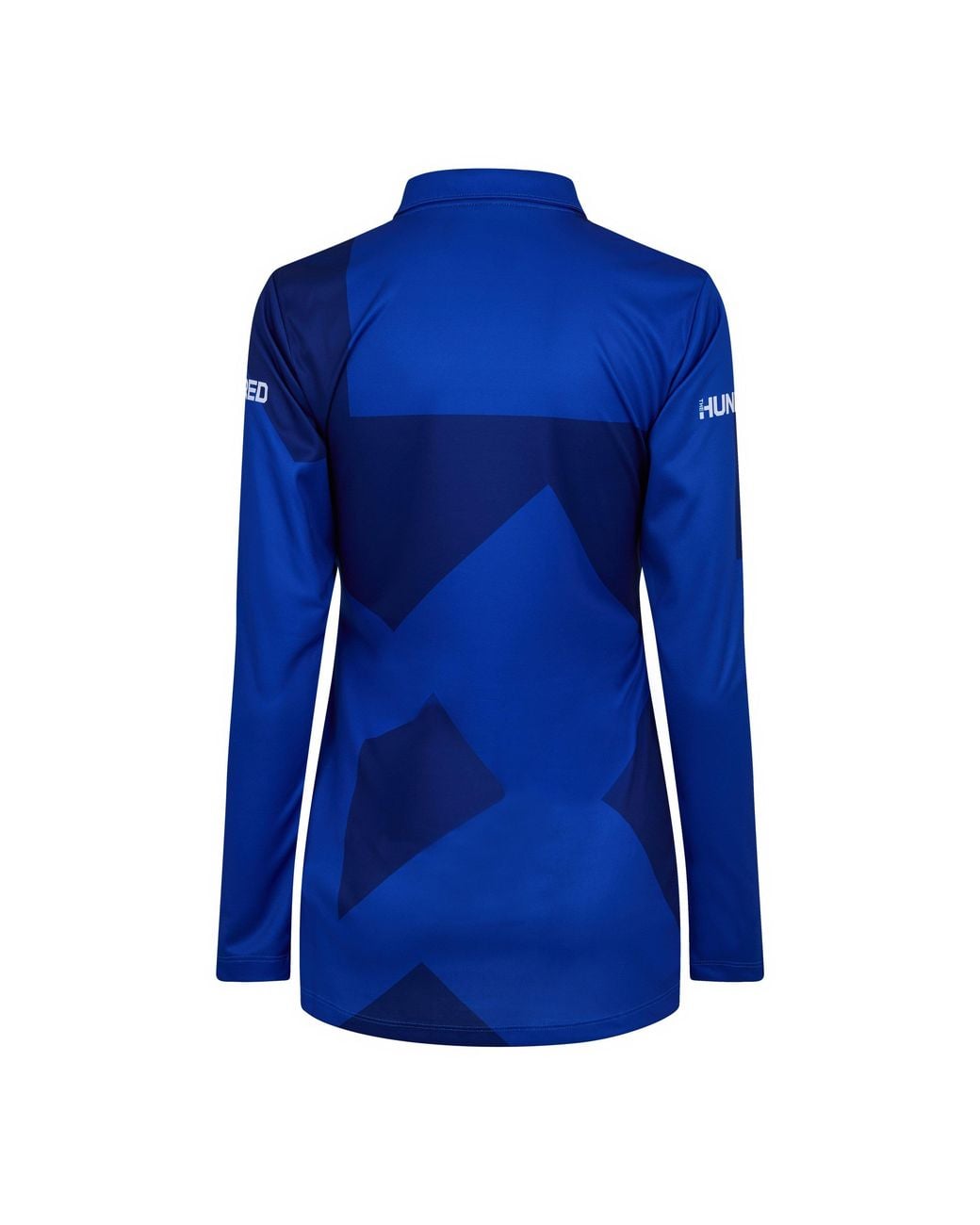 New Balance Blue Long-Sleeve Cricket Polo Shirt