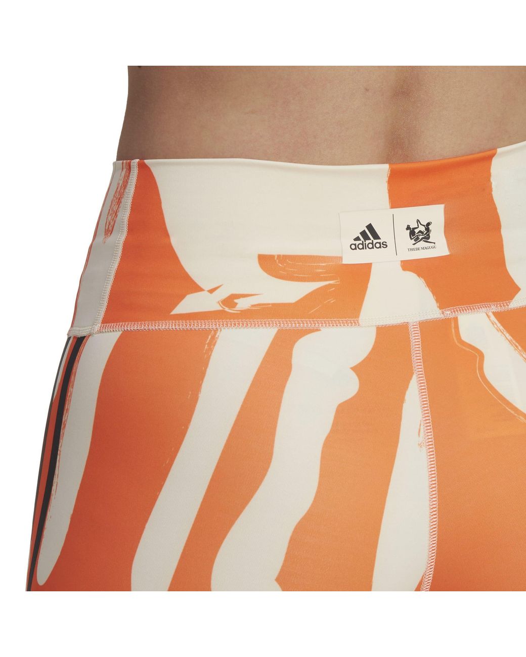 Adidas Originals Orange Fitted Cycling Shorts