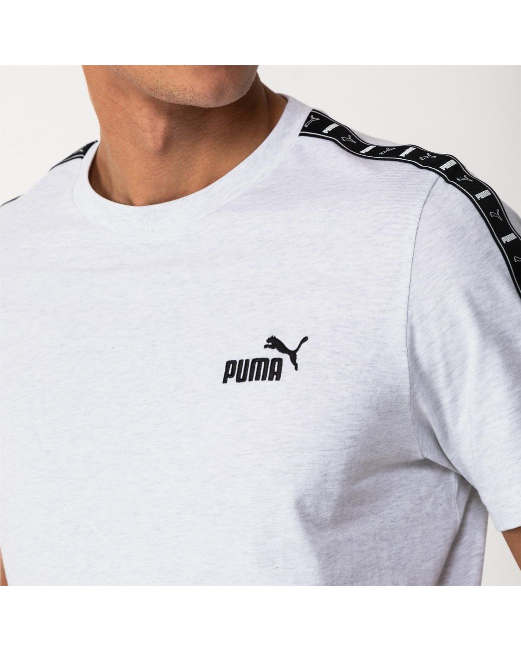 PUMA White Tape Regular Fit T-Shirt for men