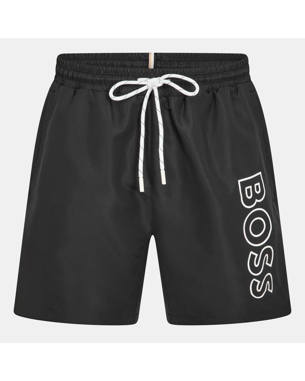 Boss Black Swim Shorts With Logo Detail (Stormfish) for men