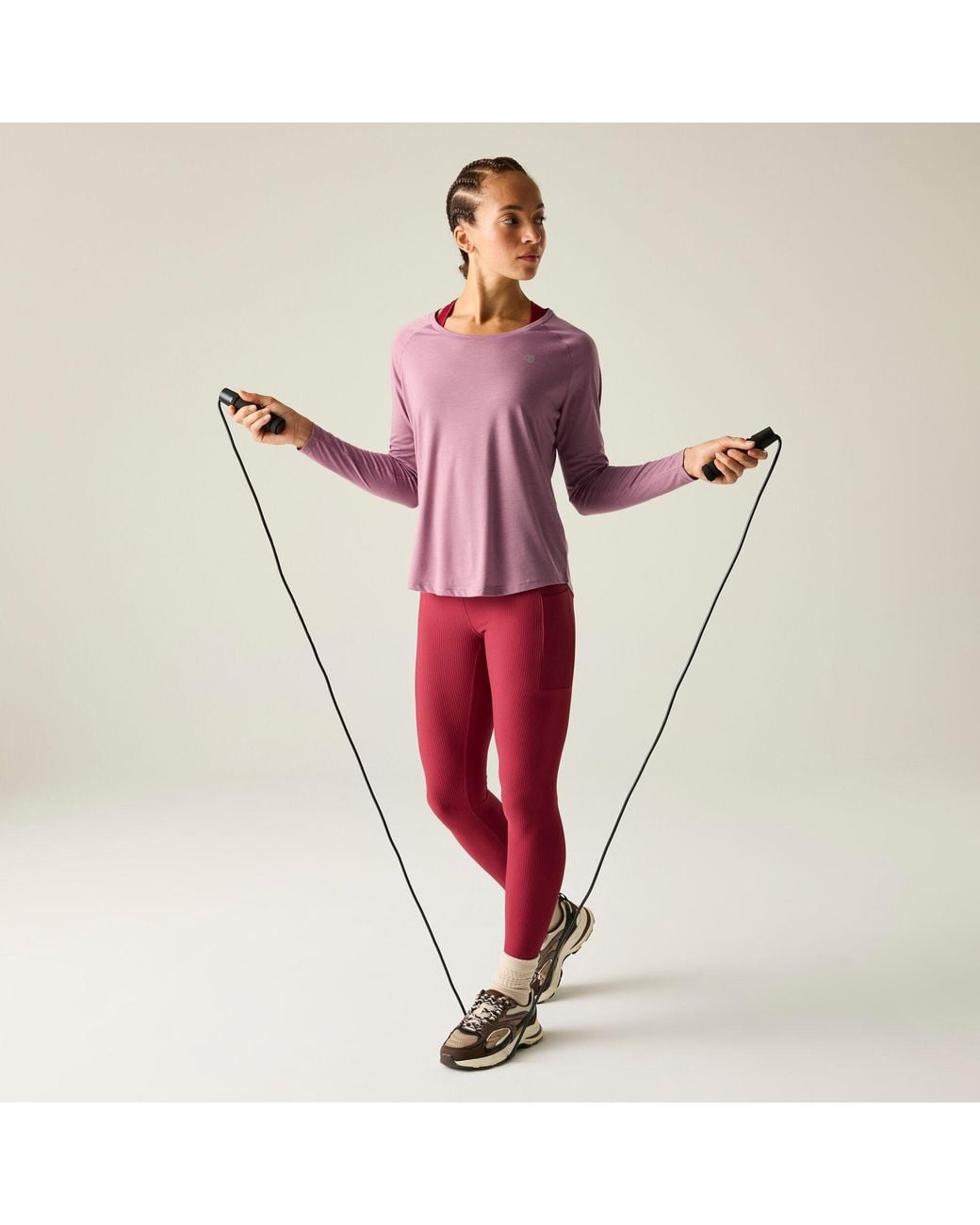 Dare 2b Purple Nimble Long Sleeve Quick-Drying T-Shirt