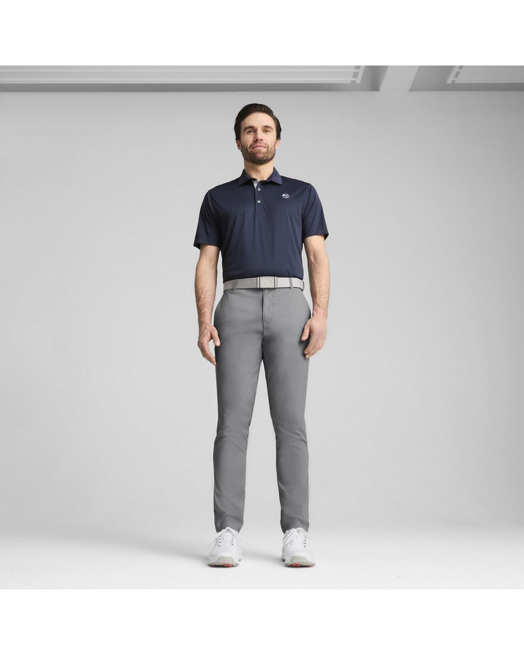 PUMA Gray Dealer Tailored Pant Golf Trouser for men