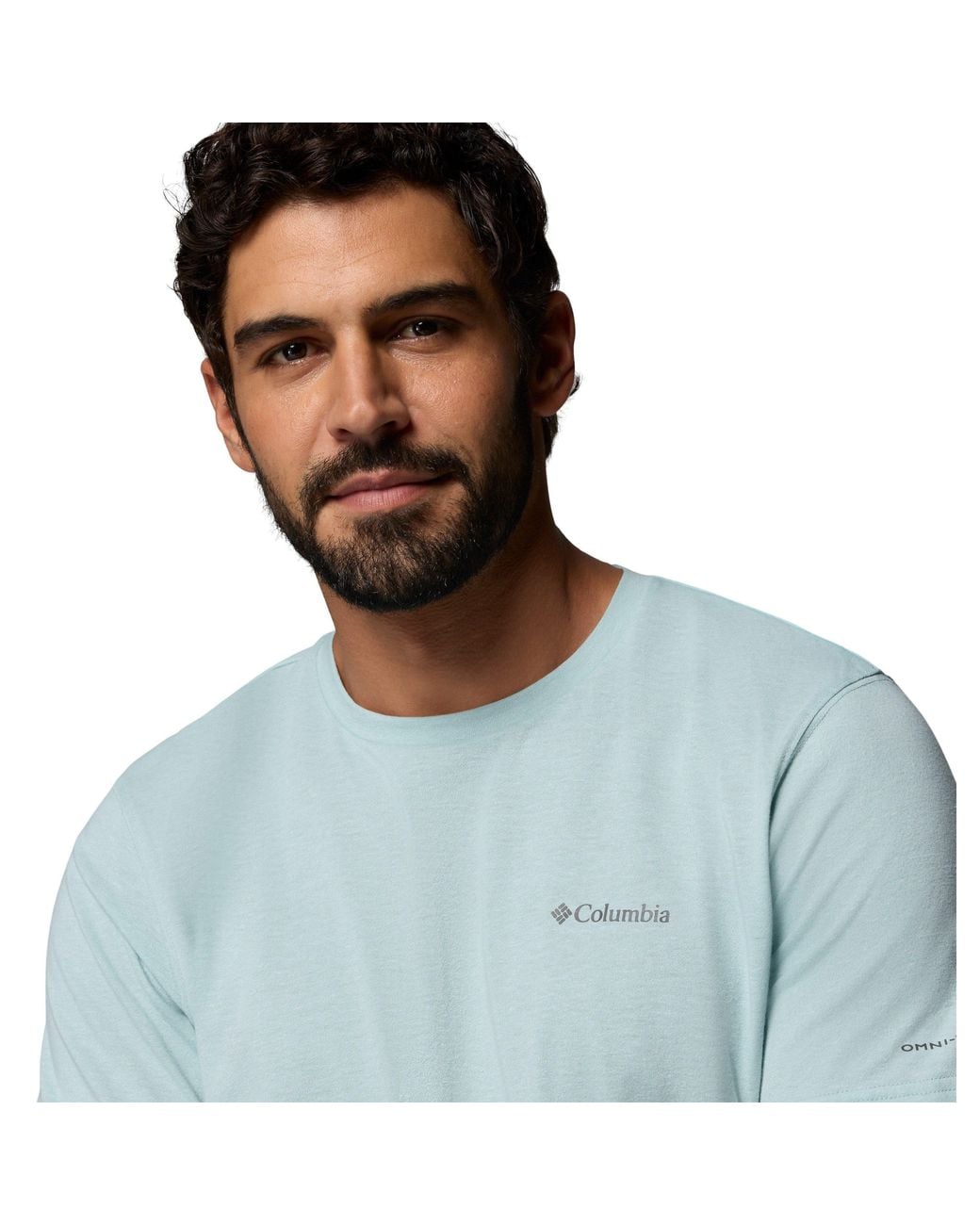 Columbia Blue Short Sleeve Performance T-Shirt for men