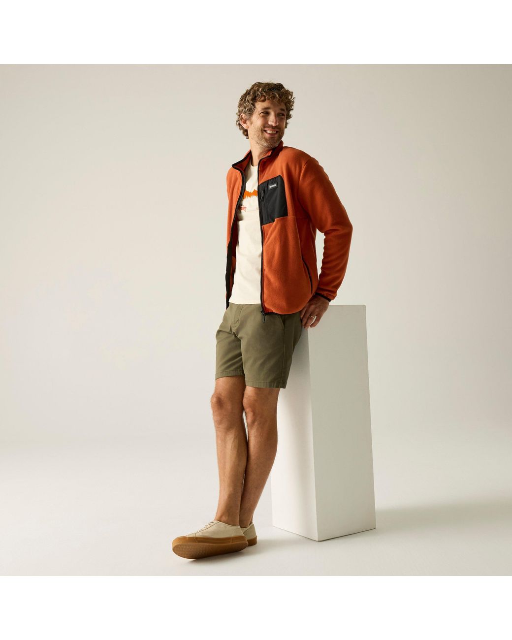 Regatta Orange Frankie Full Zip Fleece for men