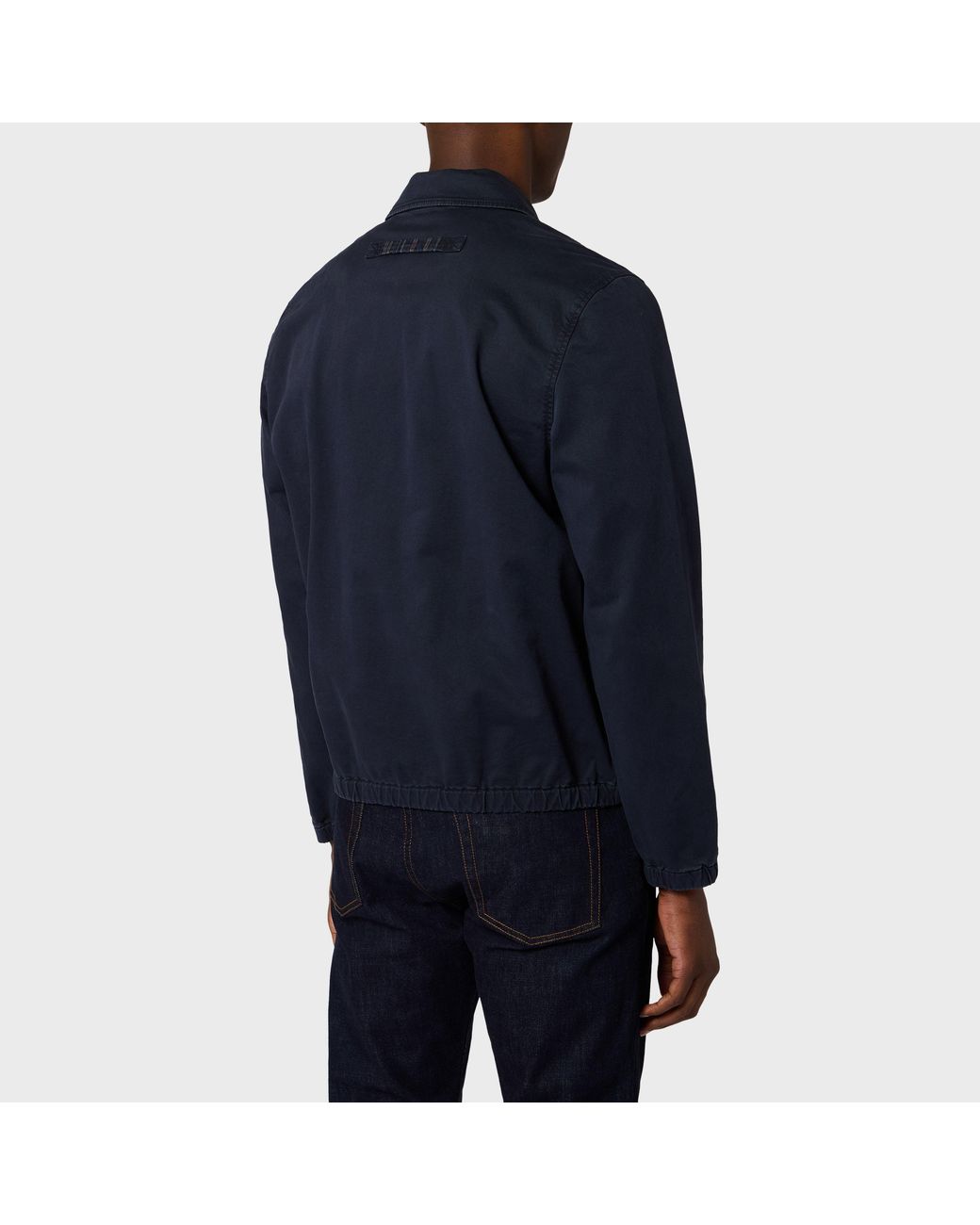 Paul Smith Blue Coaches Harrington Jacket for men