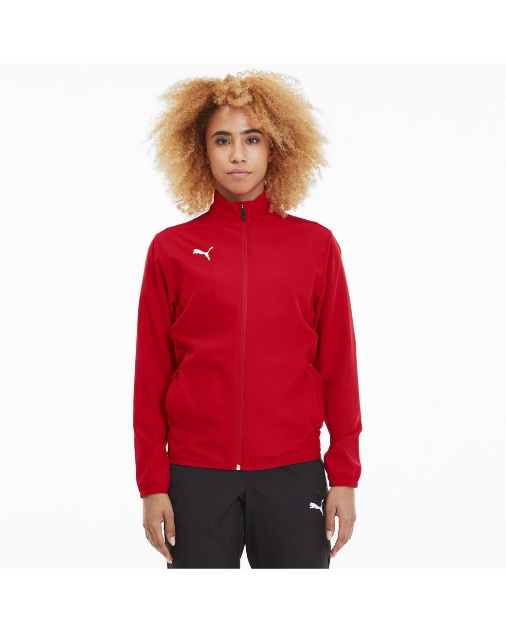 PUMA Red Teamgoal 23 Sideline Jacket W Training