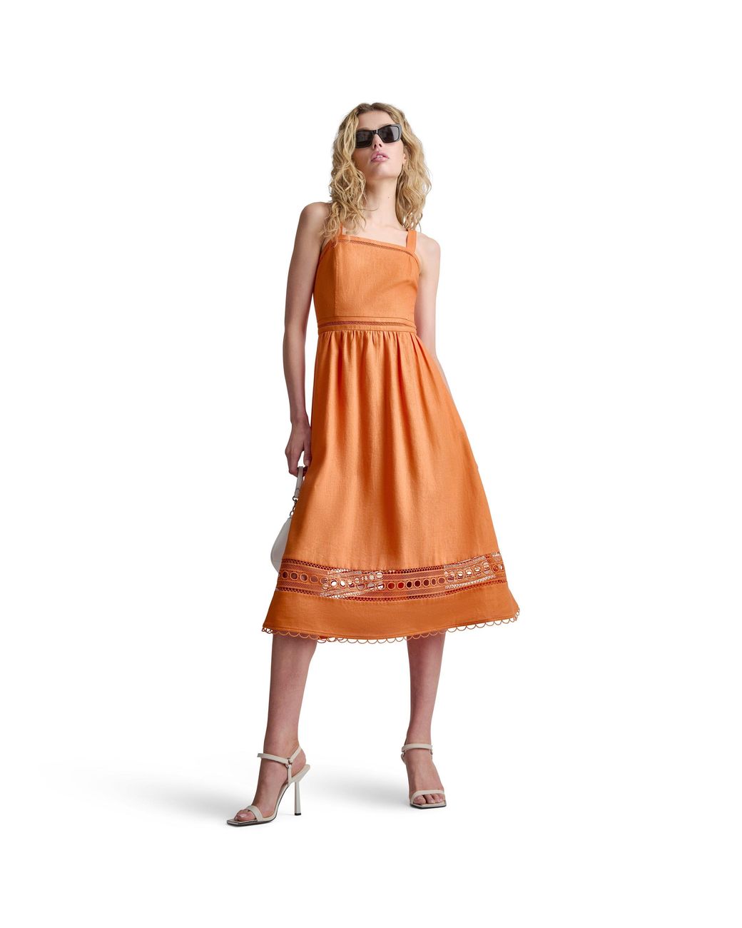 DKNY Orange Swing Dress