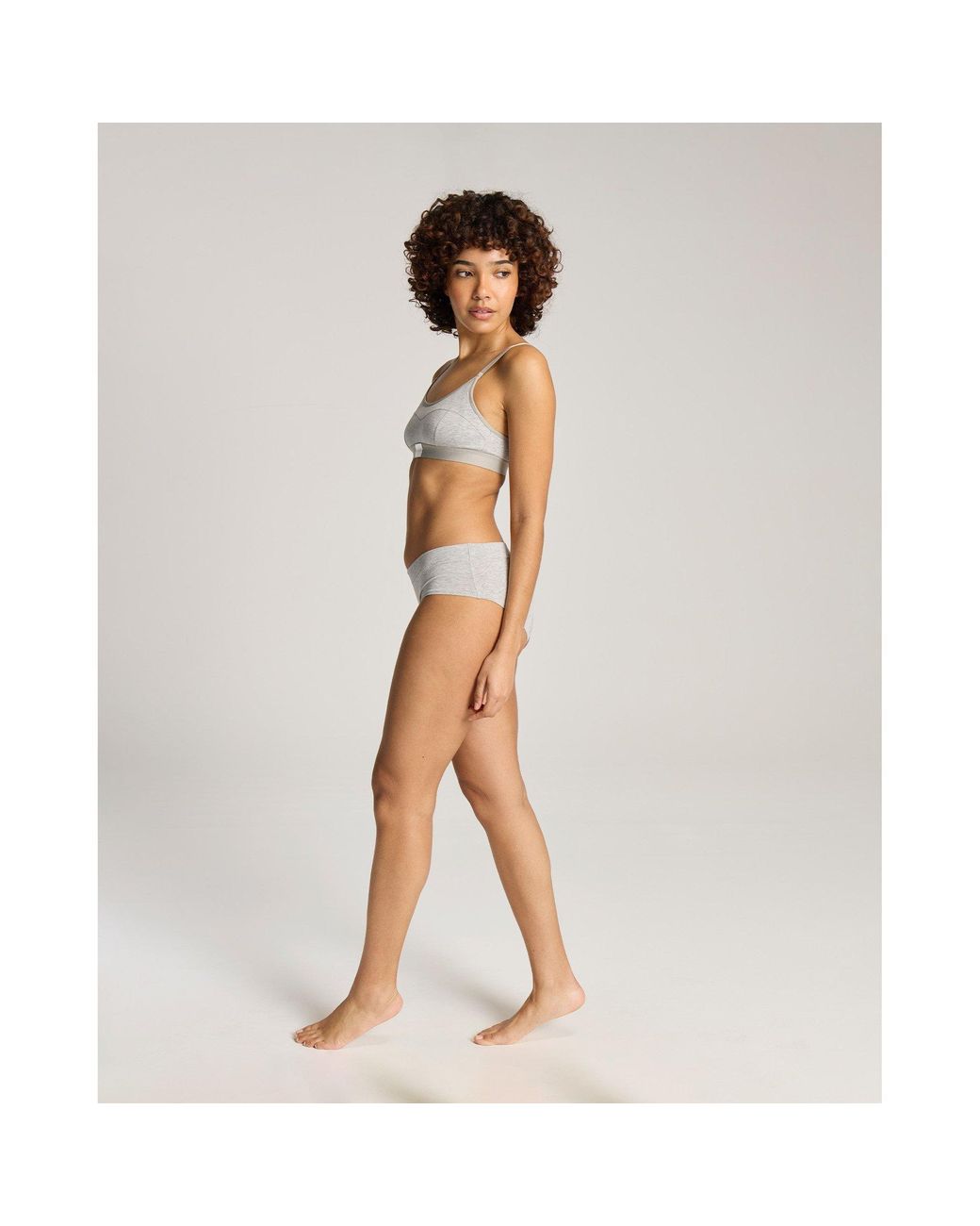 Nudea Multicolor Cotton Modal Contour Scoop Bralette