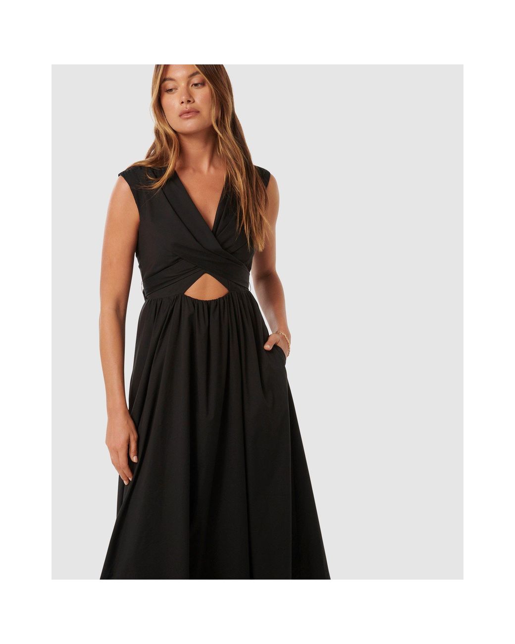 Forever New Black Becky Twisted Dress