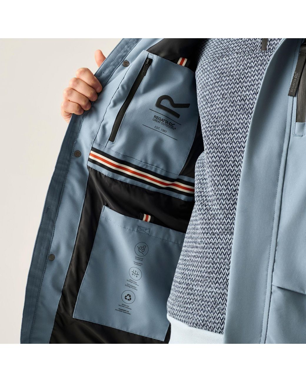 Regatta Blue Baylon Waterproof Jacket for men