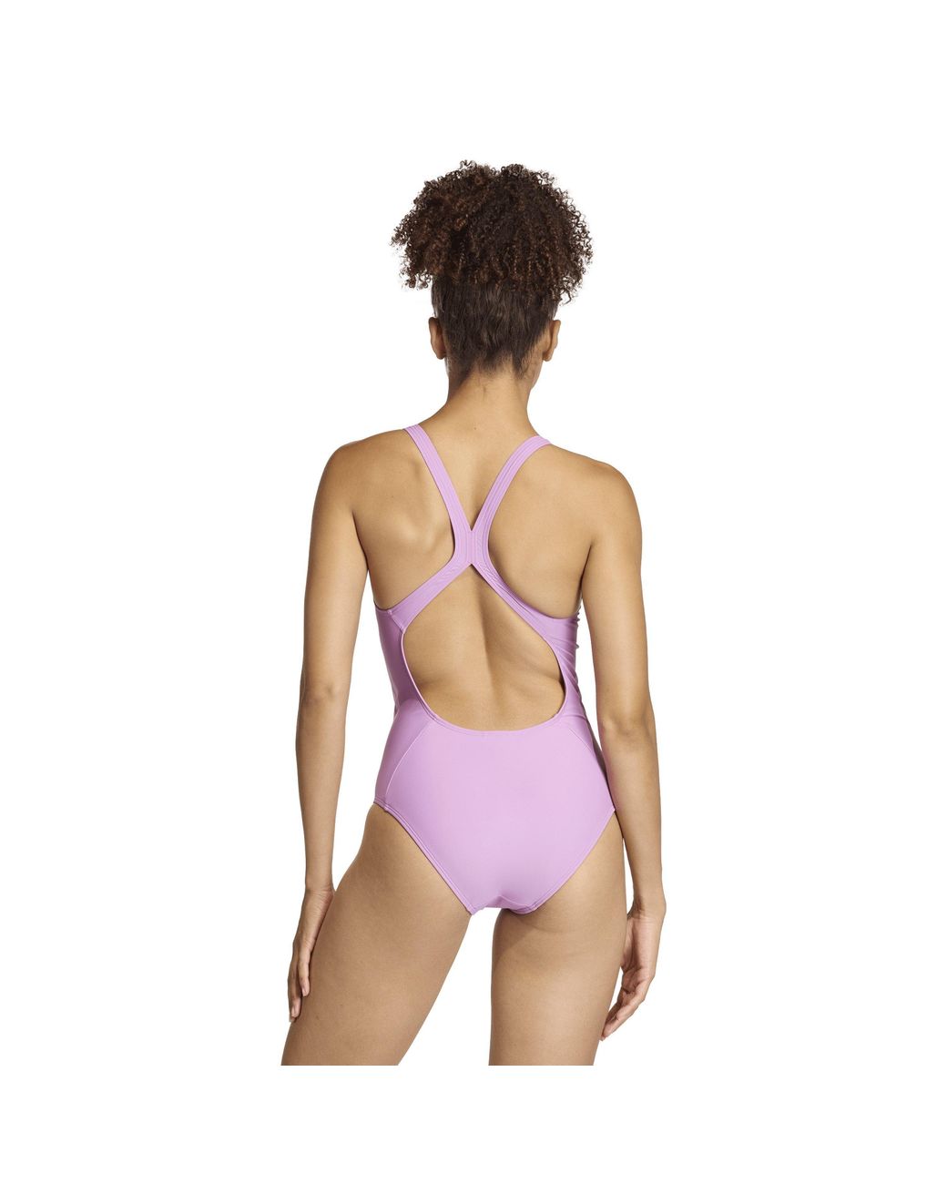 Adidas Purple Sh3.Ro Classic 3-Stripes Swimsuit