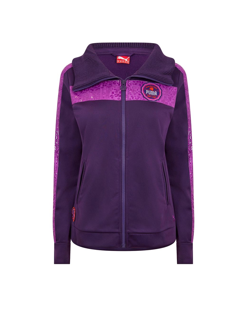 PUMA Purple Fabric Track Jacket