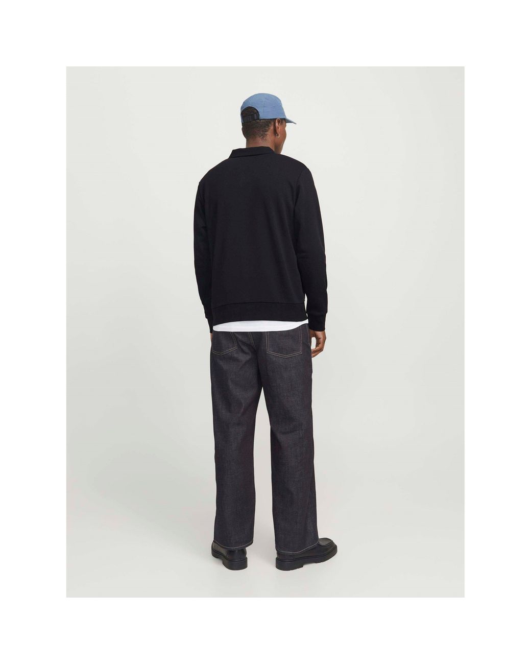 Jack & Jones Blue Bradley Sweat Polo for men