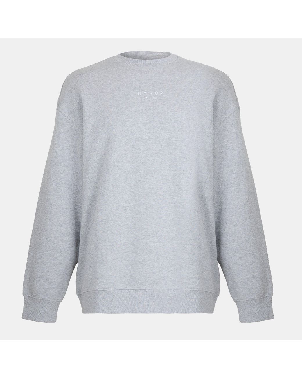 PUMA Gray Hyrox World Crew Performance Hoodie for men