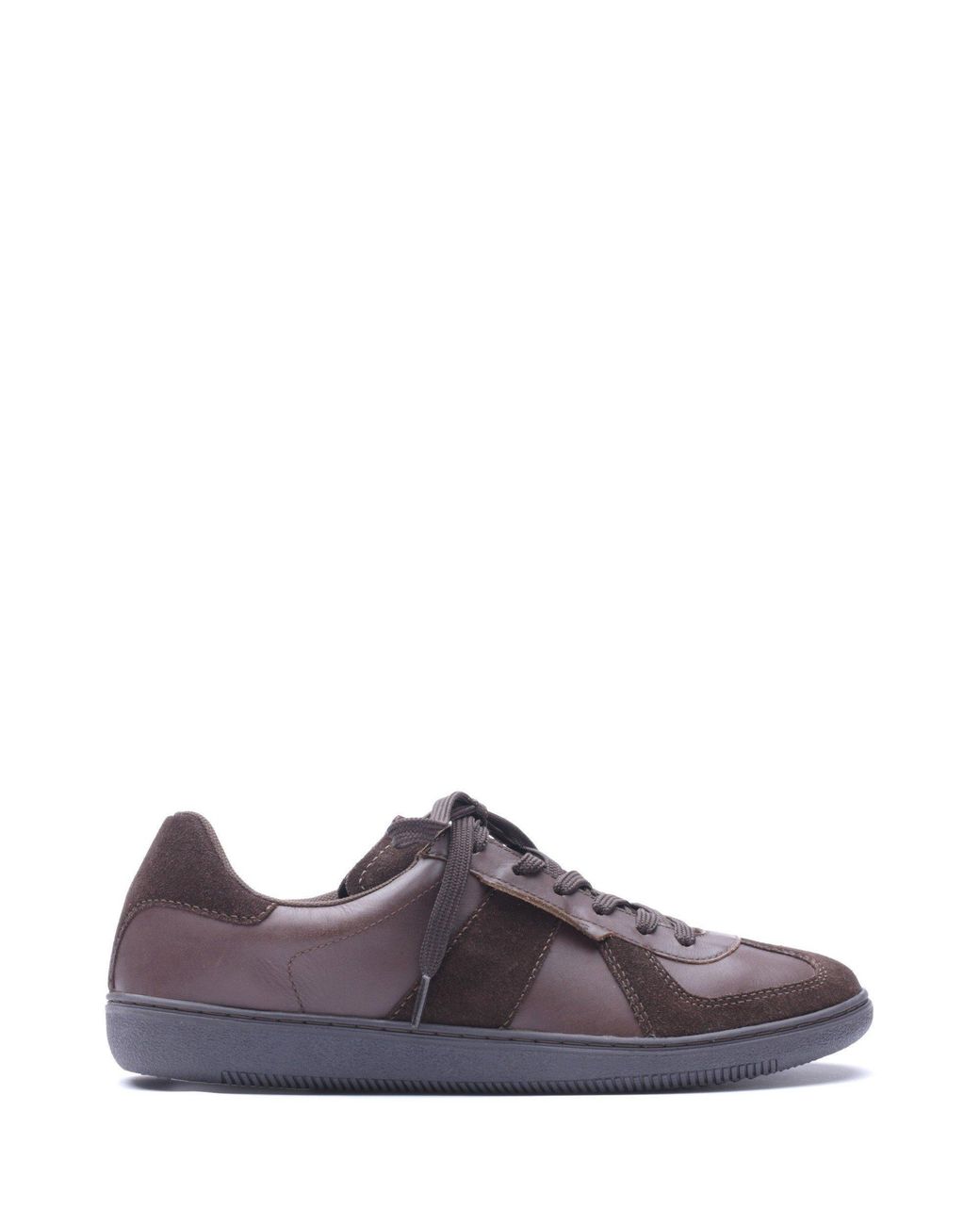 Base London Purple Tommo Leather Lace-Up Trainers for men