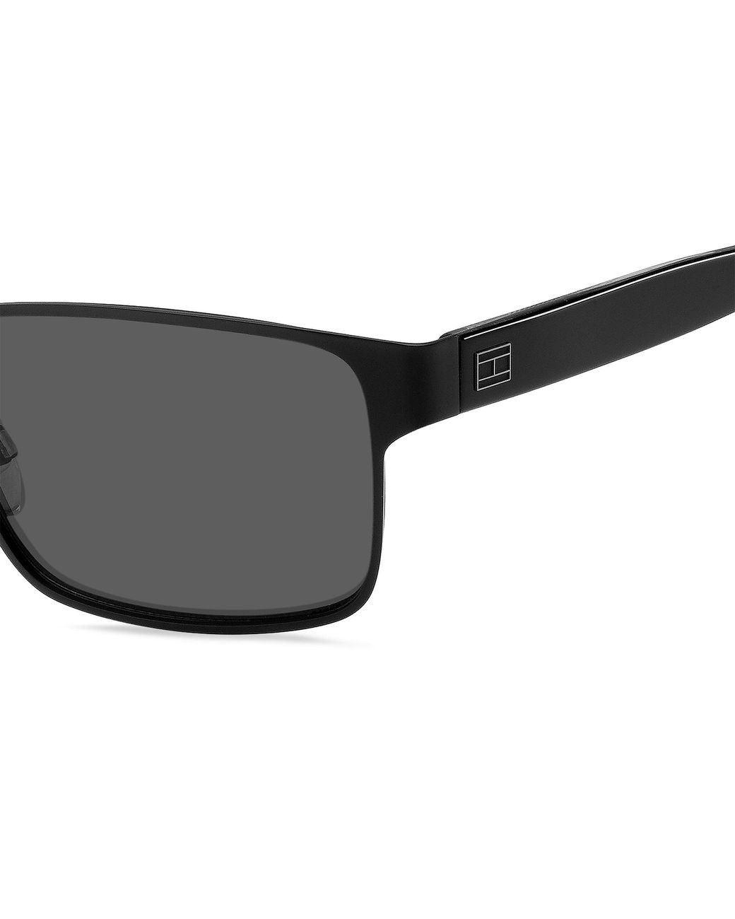 Tommy Hilfiger Black Sun Rectangle Sunglasses for men