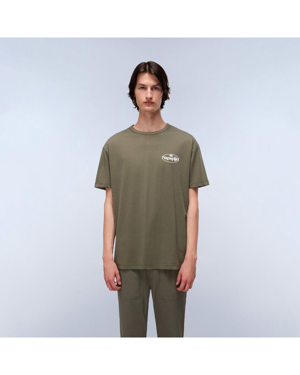 Napapijri Green Graphic T-Shirt for men