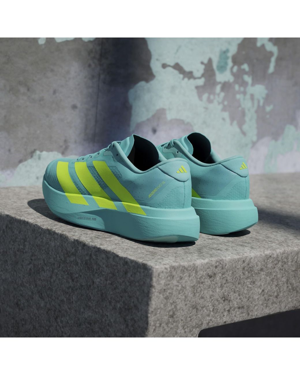 Adidas Blue Adizero Evo Sl Shoes for men