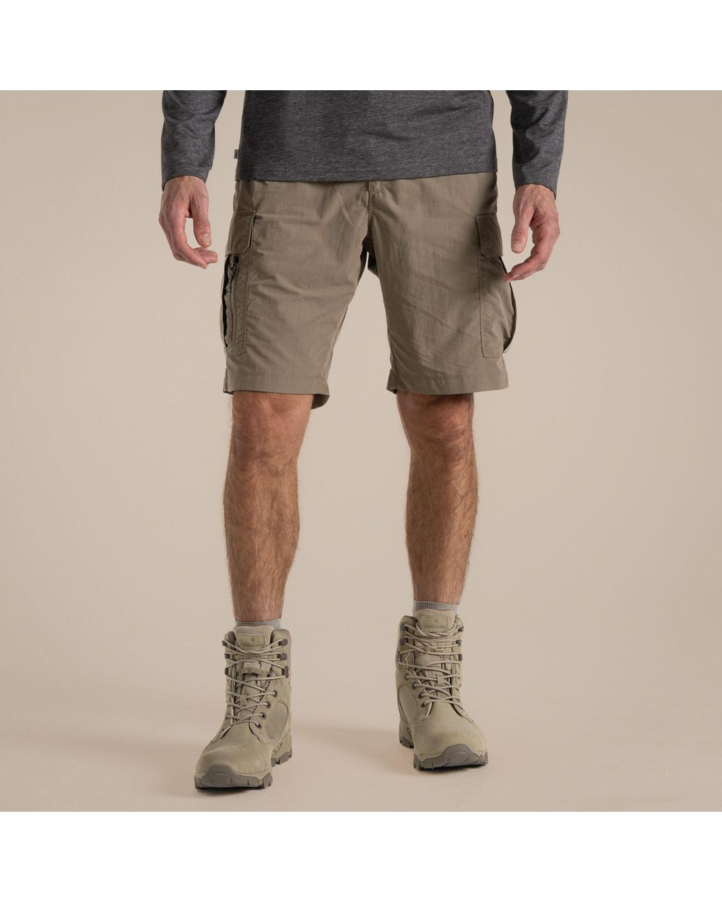 Craghoppers Natural Nosilife Iii Quick-Drying Cargo Trail Shorts for men