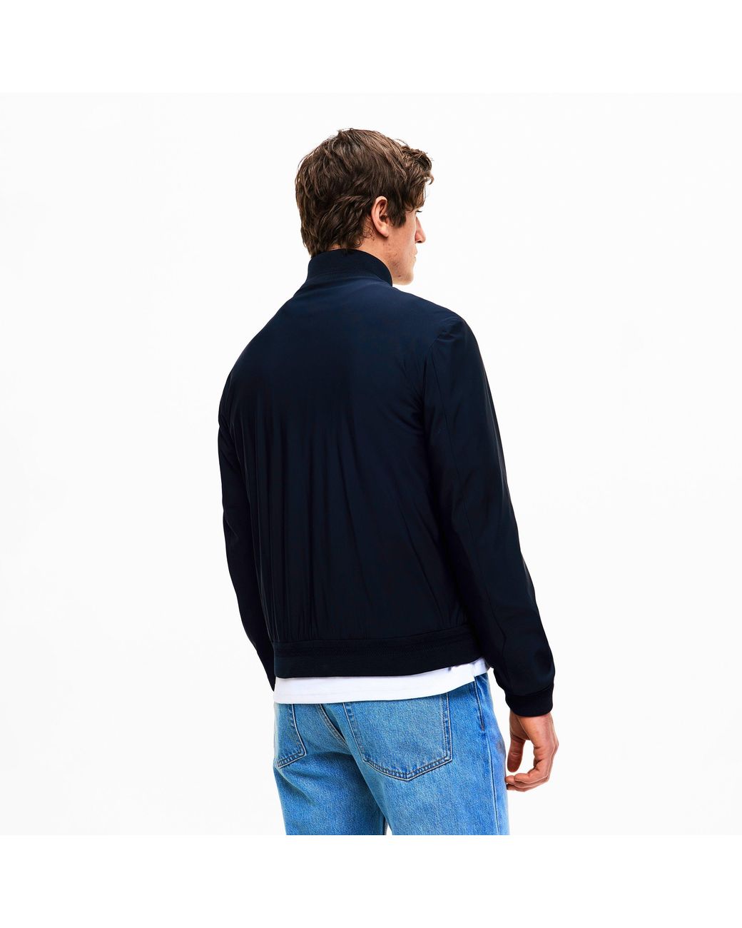 Pal Zileri Blue Zip Bomber Jacket for men