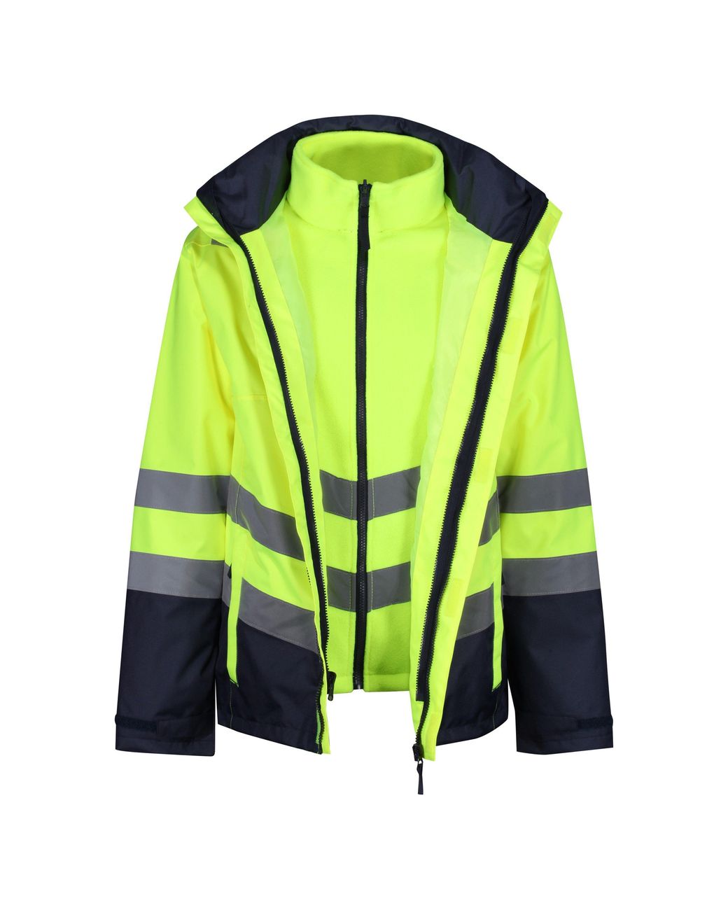 Regatta Green 3-In-1 Reflective Hi-Vis Jacket for men