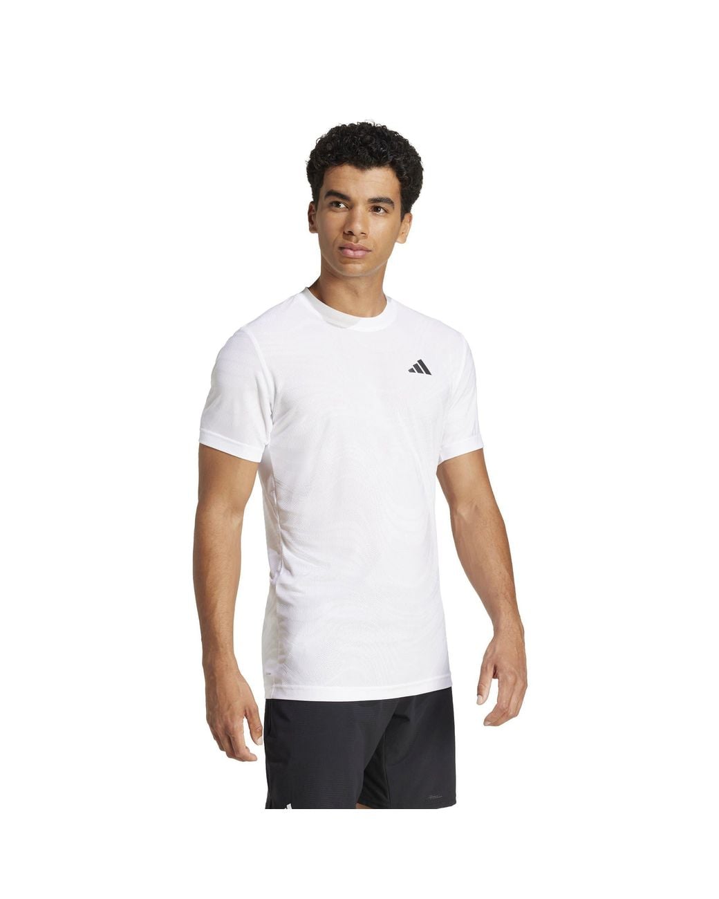 Adidas White All-Over Pro T-Shirt Adults for men