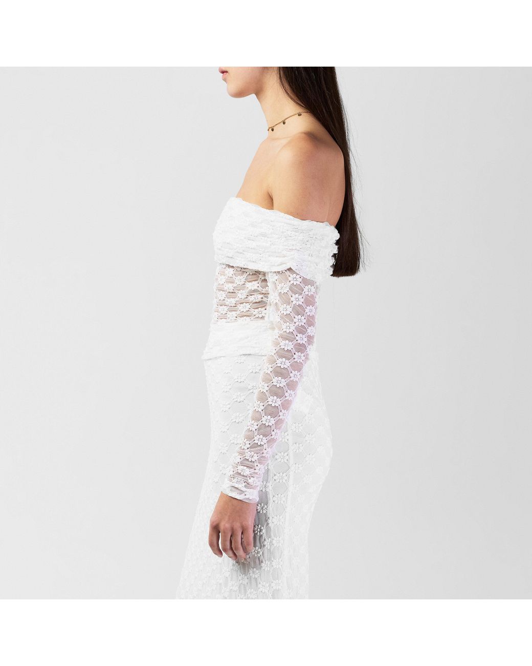 Bardot White Adoni Off The Shoulder Top
