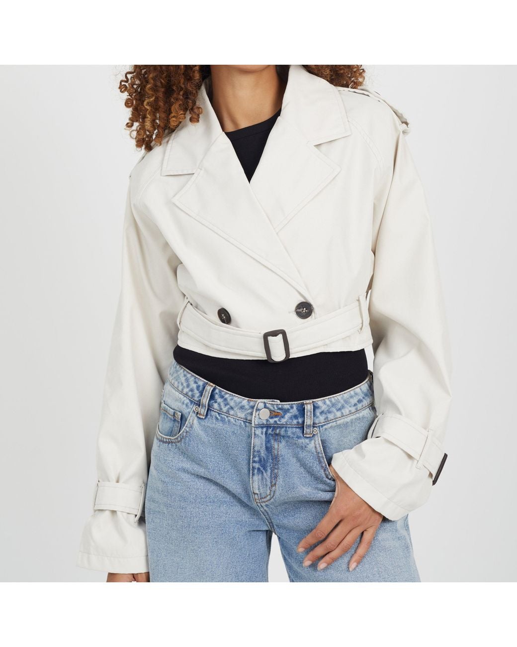 Brave Soul White Bs Nuelle Cropped Tr Ld64