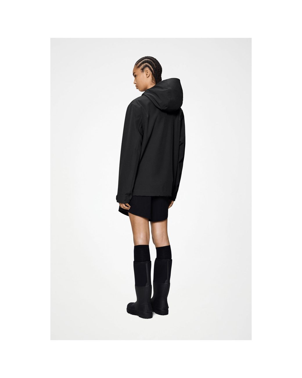 Rains Black Suva Softshell Waterproof Jacket