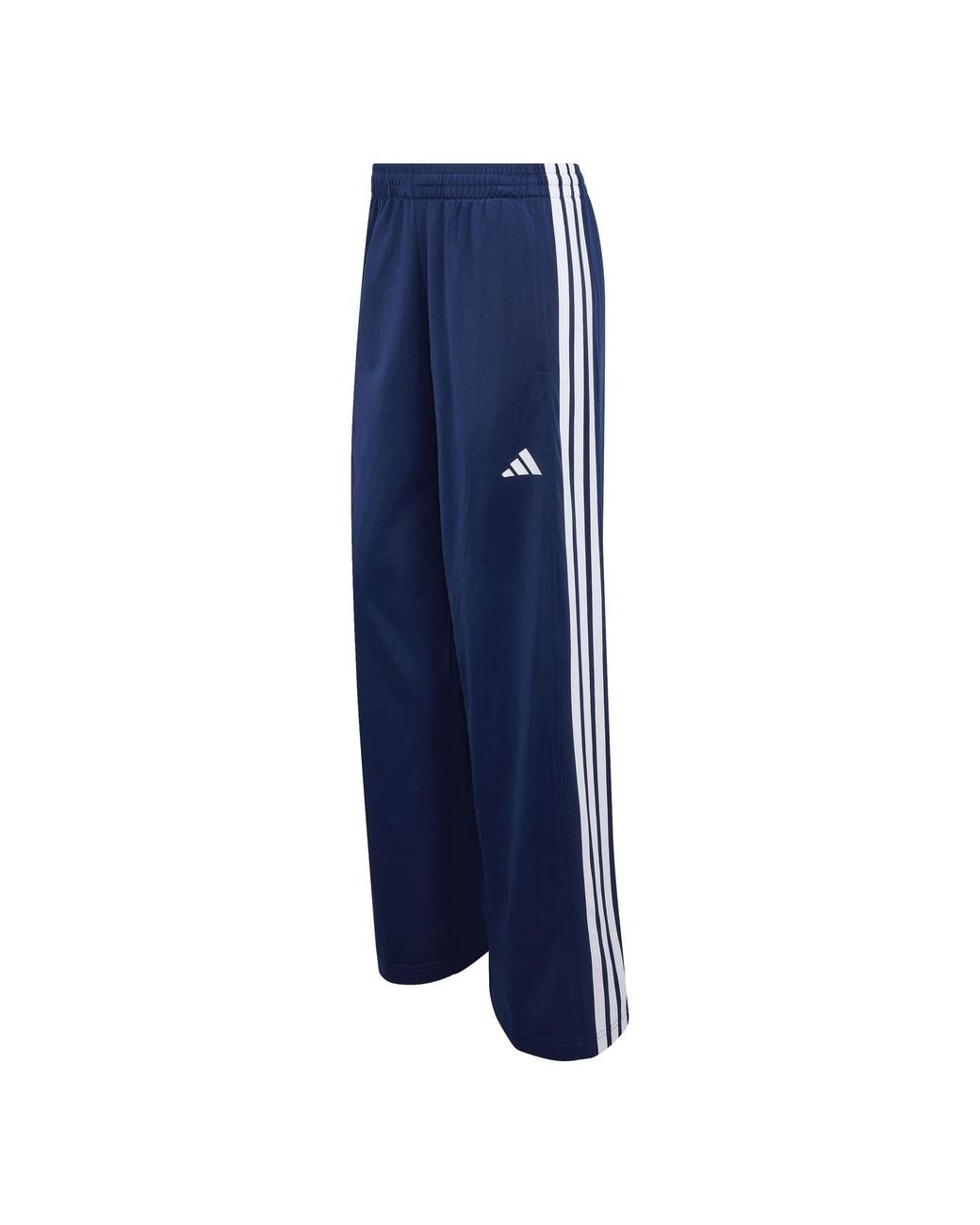 Adidas Blue Wl Polyester Relaxed-Fit Track Pants